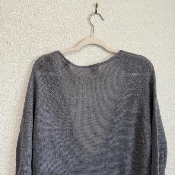 VTG Y2K Mossimo Womens XL Mohair Blend Front Tie Sequin Ribbon‎ Cardigan Preppy - Picture 6 of 11